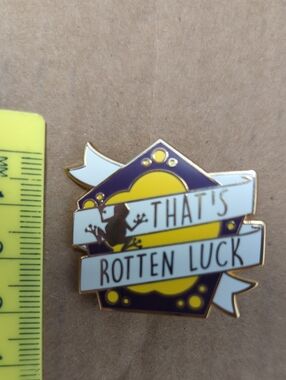 Chocolate Frog Enamel Pin - "That's Rotten Luck" Harry Potter Nimbus Designs